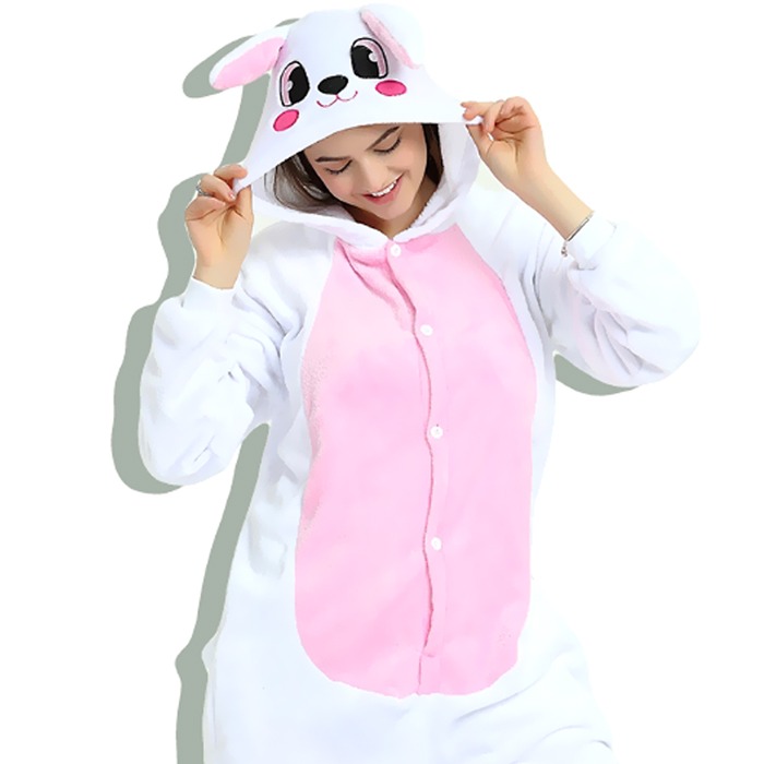 토끼 동물잠옷 커플 사계절 파자마파티 캐릭터잠옷 할로윈 코스튬 코스프레 캐릭터 가족 수면잠옷