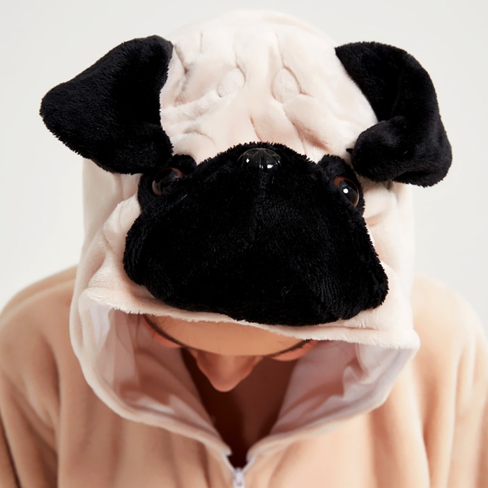 [지퍼형] 샤페이 동물잠옷 강아지 커플 사계절 가족 파자마 파티 코스튬 코스프레 캐릭터 할로윈 수면 잠옷 의상